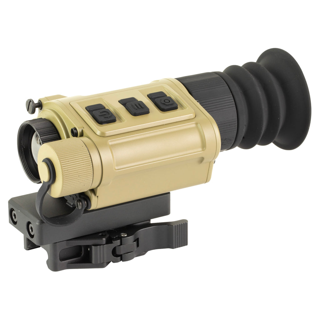 RH25v2, IRAYUSA, RICO MICRO, Thermal Sight, 1X Magnification, 25mm Objective, Multiple Reticles, Matte Finish, Tan